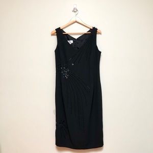 Starburst Sequin Little Black Dress